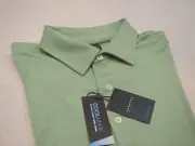 Dunning Golf Performance Fabric Coolmax Pale Green Golf Shirt NWT Medium $89