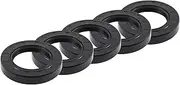 X AUTOHAUX Universal Oil Seal TC Double Lip W Steel Spring Seal Ring Rotary Shaft Seal 45x72x12mm High Pressure NBR Rubber Black 5pcs