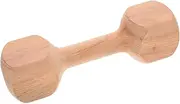 Abaodam Wooden Dumbbells Lightweight Fitness Weights for Natural Hand Weights for Indoor Exercise Safe Workout for Home Kindergarten