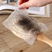 50 pieces of Professional Net-shaped Non-woven Paper for Hair Loss Airbag Comb Cleaning Sheet，Pet Hair Cleaning Sheet，Comb Protection net (White, 13 * 9CM)