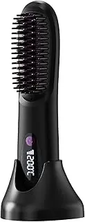 Straightening Brush - Ionic Hot Hair Straightener Comb,Portable Grooming Straightening Tools with 3-Temperature for Salon Travel Home Morning Routine Trip