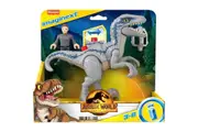 Fisher-Price Imaginext Jurassic World Dominion Dinosaur Blue and Owen Grady Dino New Toy