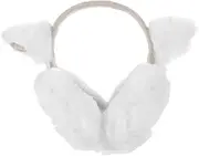 [TOVINANNA] Cat Ear Ear Warmer Fluffy Ear Muffs Cheetah Ear Muffs Women Ears Cute Earmuff Headband for Winter Headbands Thick Winter Warm Earmuff Furry Blue Ear Warmers Foldable White Faux Fur
