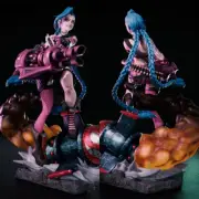1/4 50cm Girl Jinx 3D Print Figure GK Model Kit Unpainted Unassembled Garage Kit