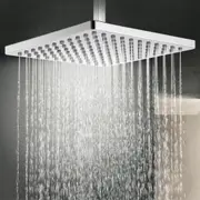 ACA Bath 10" 250mm Rain Shower Head Chrome Square Only For Wall Ceiling Arm Shower Arm