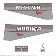 Fits Mariner 15hp Outboard Motor Decal Kit - 1997