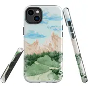 For iPhone 14 Plus Case Tough Protective Cover, Mountainous Nature
