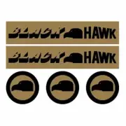 Black Hawk BMX decal set - Old school bmx