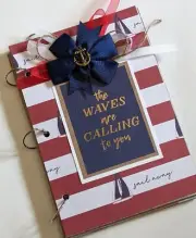 Beach vacation premade junk journal, photo album