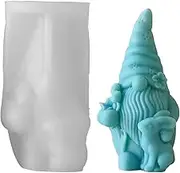Gnome Silicone Mold | Christmas Silicone Candle Mold | Gnomes Epoxy Resin Mold, Faceless Doll Resin Casting Mould for Christmas Easter