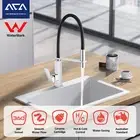 Chrome 360 ° Swivel Spout Laundry Brass Pull Down Faucet Kitchen Mixer Tap WELS