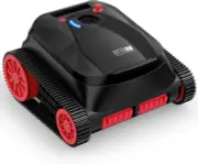 Robotic Pool Cleaner, Cordless Pool Vacuum for Inground Pools, Dual-M
