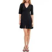 English Factory Broderie Lace Minidress in Black at Nordstrom, Size X-Small