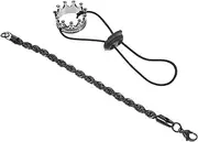 Elegant Lizard Headwear Necklace Set Pet Crowns for Reptile Decor Cosplay Props