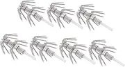 7Pcs Luminous Double Hook Squid Hooks Durable Fishing Accessories for Freshwater Saltwater Fishing Gear for Octopus Sleeve Fish Catching