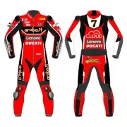Chaz Davies Ducati Aruba it Motorcycle 1.3mm Cowhide Leather Racing Suit 2020