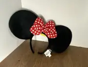 Disney Oversized Minnie Mouse Ears By Elope Inc. Headband Red Polka Dot Bow NWT