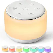 34 Soothing Sounds Maker Noise Machine Baby Sleeping Adults Kids Night Light