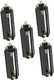 Homoyoyo 5pcs Flashlight Battery Holders Compact AAA Battery Cases for Transportation for Home Camping Outdoor Use