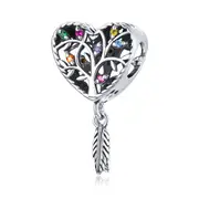 SOLID Sterling Silver Colour Tree of Life Dream Catcher Charm - AVILIA Designs