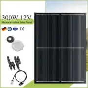 300W Solar Panel Kit 12V Mono Fixed Generator Caravan Camping Battery Charging