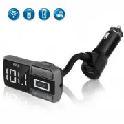 Pyle FM Transmitter w Bluetooth, USB 3 Quick Charge, AUX/MP3/SD PBT99