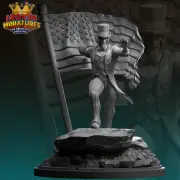 Uncle Sam Diorama Sculpture Statue Model Kit DC Unpainted/Unassembled