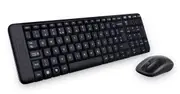Logitech MK220 Wireless Keyboard Mouse Combo Much smaller design, same keys 2.4 GHz 128-bit AES encryption Fewer battery hassles 920-003235