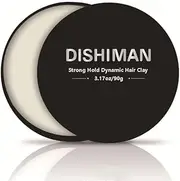 90g Hair Clay with Honey, Glycerin, Ginger and Aloe Vera - Natural Styling Wax for Men - Strong Hold Matte Finish - Vegan Styling Product for Texture and Volume