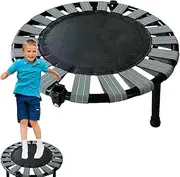 Exercise Trampoline | Fitness Rebounder | Small Trampoline | Home Exercise Bouncer Foldable Round Jumping Trampoline with Up to 165 Lbs Max Load Bearing Capacity for Adults, Kids