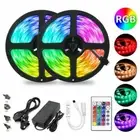 10M 5050 SMD RGB Flexible LED Light Strip Kit + 24 KEY IR Controller + 5A Power