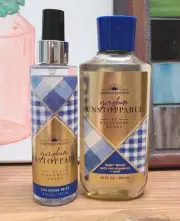 Bath & Body Works GINGHAM UNSTOPPABLE Spray & Gel NEW