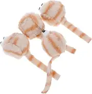 Yardwe 4pcs Plush Mice Toys for Cats Interactive Indoor Cats Toys Realistic Fuzzy Mice Kitten Supplies Soft and Sturdy Cat Toys Set