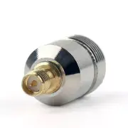 2Pcs Adapter N Female Plug To RP-SMA Plug Female RF Connector Straight F/F