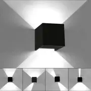 LED Wall Light Cube 12W Waterproof Outdoor Indoor Lighting Fixtures Cool