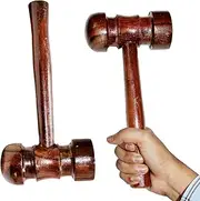 Heega ™ Knocker 2.0 Cricket Hammer Cricket Bat Wooden Mallet Hammer (Natural/Polished)