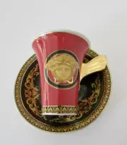 Rosenthal VERSACE Medusa Demitasse Winged Cup & Saucer