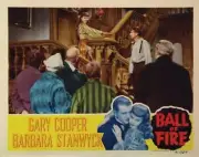 Ball Of Fire Lobby Card Barbara Stanwyck Gary Cooper 1941 Old Movie Photo