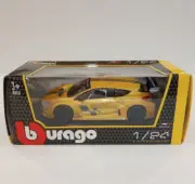 Bburago 1/24 Yellow Renault Megane Trophy Diecast Model Car