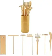 Dorhui 7Pcs Mini Zen Garden Tools, Mini Zen Garden Rakes, Accessories for Home Gift, Serenity and Spiritual Meditation Gifts