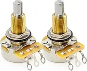 CTS 450 A500K Pots Long Split Shaft 3/4 Inch 10% Audio Taper Potentiometers for Electric Guitar Bass (Set of 2)