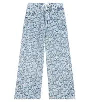 [Marc Jacobs Kids] Marc Jacobs Kids Logo printed jeans Y 5 blue