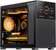 D31 MESH SC Black Micro ATX PC Case with Screen, M-ATX/ITX Motherboard/Support R