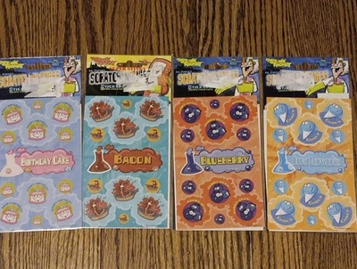 Stink Factory Scratch N Sniff Stickers Lot New Bacon Cake Snowcone Blueberry