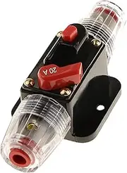 Homyl 20-100A 12V DC Circuit Breaker for Car Audio Inline System, 20A