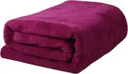 Simplife Luxury Bath Towel Oversized Bath Sheet Fast Drying Beach Towel Camping Towel Soft Absorbent Towel (36 Inch X 72 Inch, Berry)