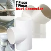 4/6'' Duct T/ Y Splitter Connector For Extractor Fan Ventilation Duct Pipe Tube