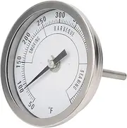 3in Adjustable NPT 1/2in Stainless Steel Pointer Thermometer for Barbecue Grill Oven 50-550℉ Smoker Temp Gauge Grill Thermometer Gauge Heat Indicator