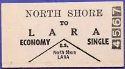 VR Ticket - NORTH SHORE to LARA - Economy Single