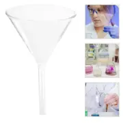 4pcs Laboratory Clear Funnels Glass Funnel Laboratory Funnel Experiment